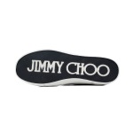 Jimmy Choo Palma Maxi Black and Latte Canvas Platform Trainers PALMAMAXIFCYE013921