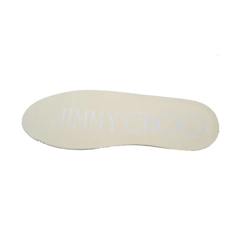 Jimmy Choo Palma Maxi Blue Canvas Platform Trainers Women