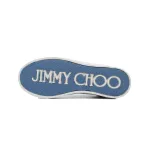 Jimmy Choo Palma Maxi Blue Canvas Platform Trainers Women