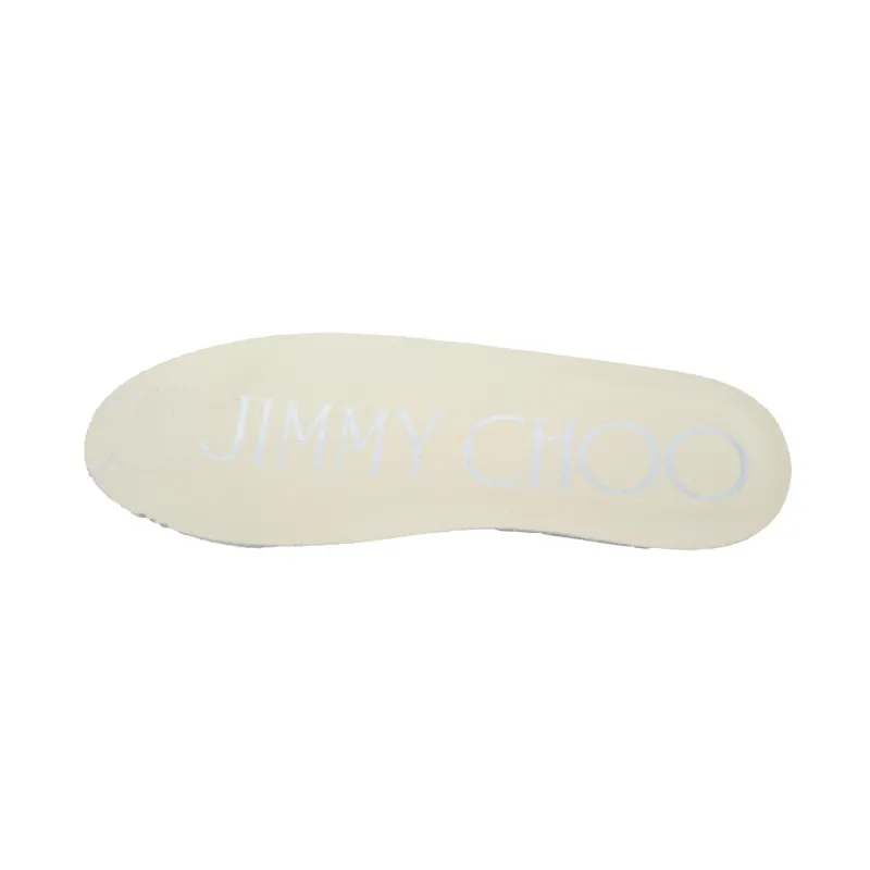 Jimmy Choo Palma Maxi White Canvas Platform Trainers (Women) PALMAFCYE