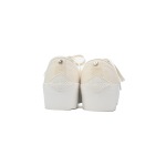Jimmy Choo Palma Maxi White Canvas Platform Trainers (Women) PALMAFCYE