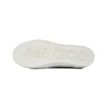 Jimmy Choo Palma Maxi White Canvas Platform Trainers PALMAMAXIFCYE