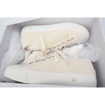Jimmy Choo Palma Maxi White Canvas Platform Trainers PALMAMAXIFCYE