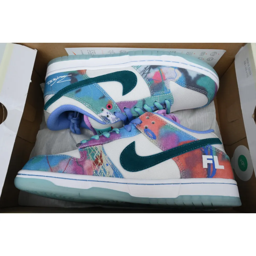 pk god batch nike sb dunk lowfutura laboratories bleached aqua hf6061-400