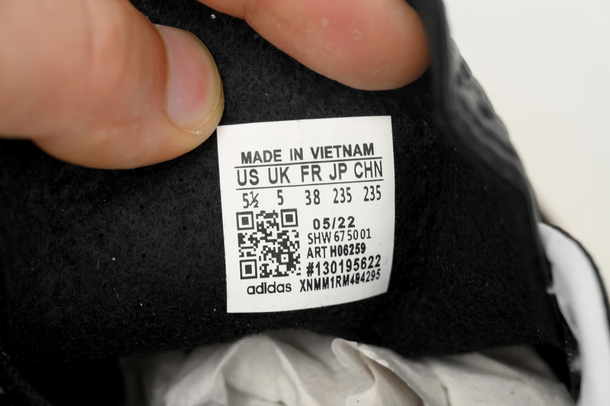 Adidas Gazelle Indoor Black White Gum H06259