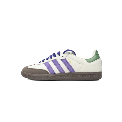 Adidas Samba OG Off White Core Purple Green Brown ID8349 01