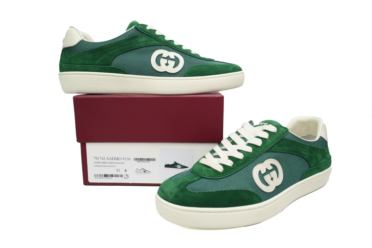 Gucci Interlocking G Sneaker Green 791742 AADM0 3143