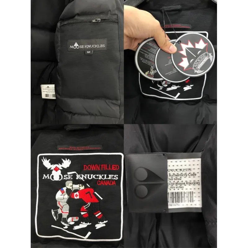 Moose Knuckles 3Q Puffer Down Jacket White/Black/Blue/Red YZ040810