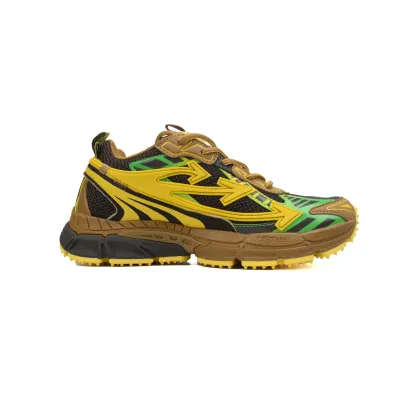 Off White Be Right Back Sneakers Black Yellow OMIA295F24 FAB00 10010 02