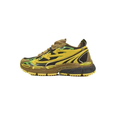 Off White Be Right Back Sneakers Black Yellow OMIA295F24 FAB00 10010 01