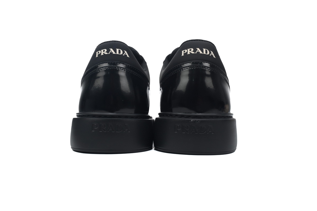 Prada Downtown Patent Leather Sneakers Black