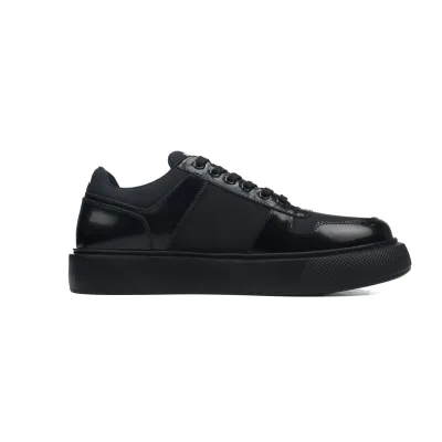 Prada Downtown Patent Leather Sneakers Black 02