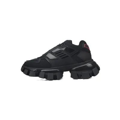 Prada Cloudbust Thunder Technical Fabric Sneakers Black 01