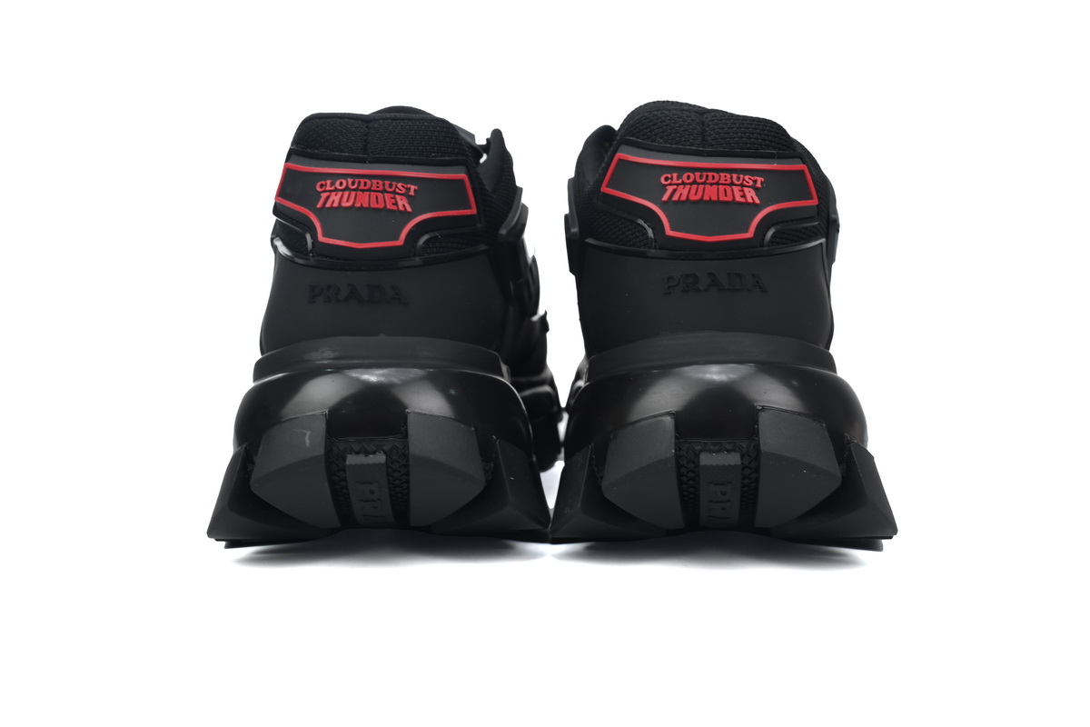 Prada Cloudbust Thunder Technical Fabric Sneakers Black
