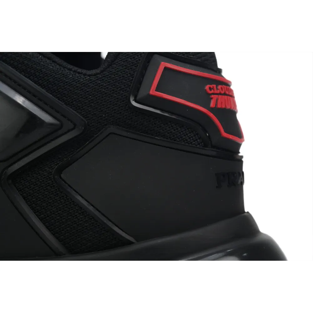 Prada Cloudbust Thunder Technical Fabric Sneakers Black