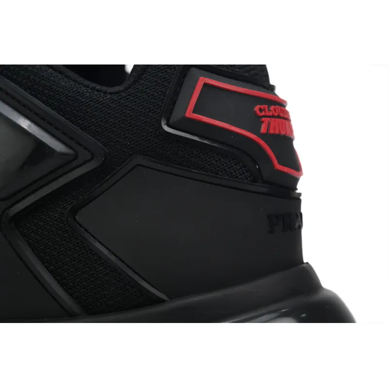 Prada Cloudbust Thunder Technical Fabric Sneakers Black