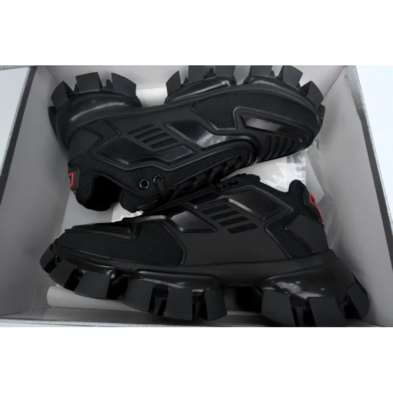Prada Cloudbust Thunder Technical Fabric Sneakers Black