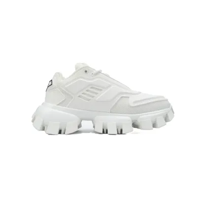 Prada Cloudbust Thunder Technical Fabric Sneakers White 02