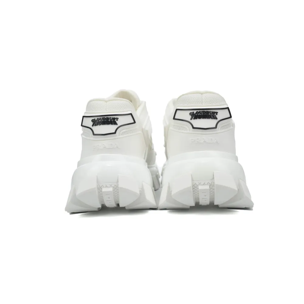 Prada Cloudbust Thunder Technical Fabric Sneakers White