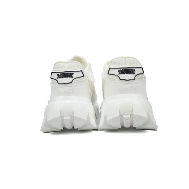 Prada Cloudbust Thunder Technical Fabric Sneakers White