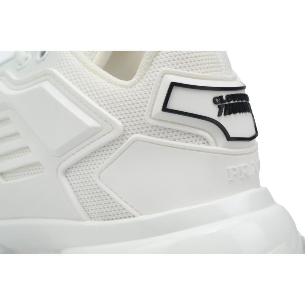 Prada Cloudbust Thunder Technical Fabric Sneakers White