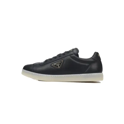 Prada Lane Leather Sneakers Lane Black 01