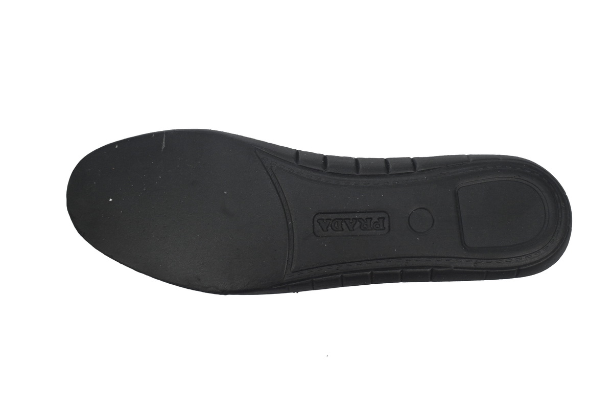 Prada Lane Leather Sneakers Lane Black