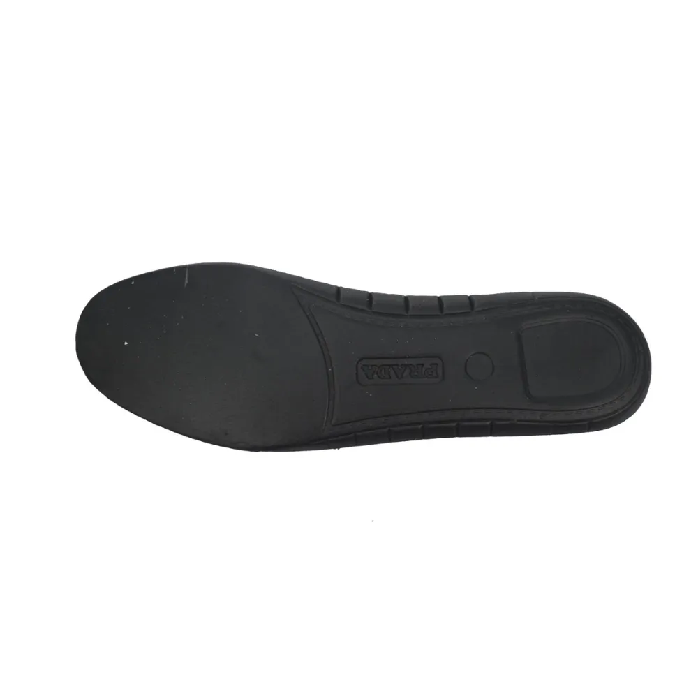 Prada Lane Leather Sneakers Lane Black