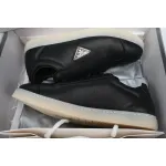 Prada Lane Leather Sneakers Lane Black