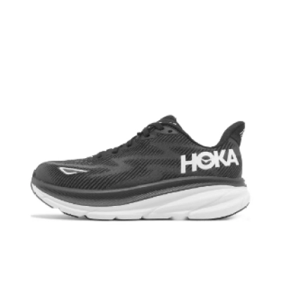 Hoka One One Clifton 9 2E Wide Black White 1132210-BWHT 01