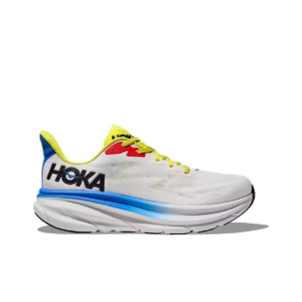 hoka one one clifton 9 champagne white 1127895-bvr