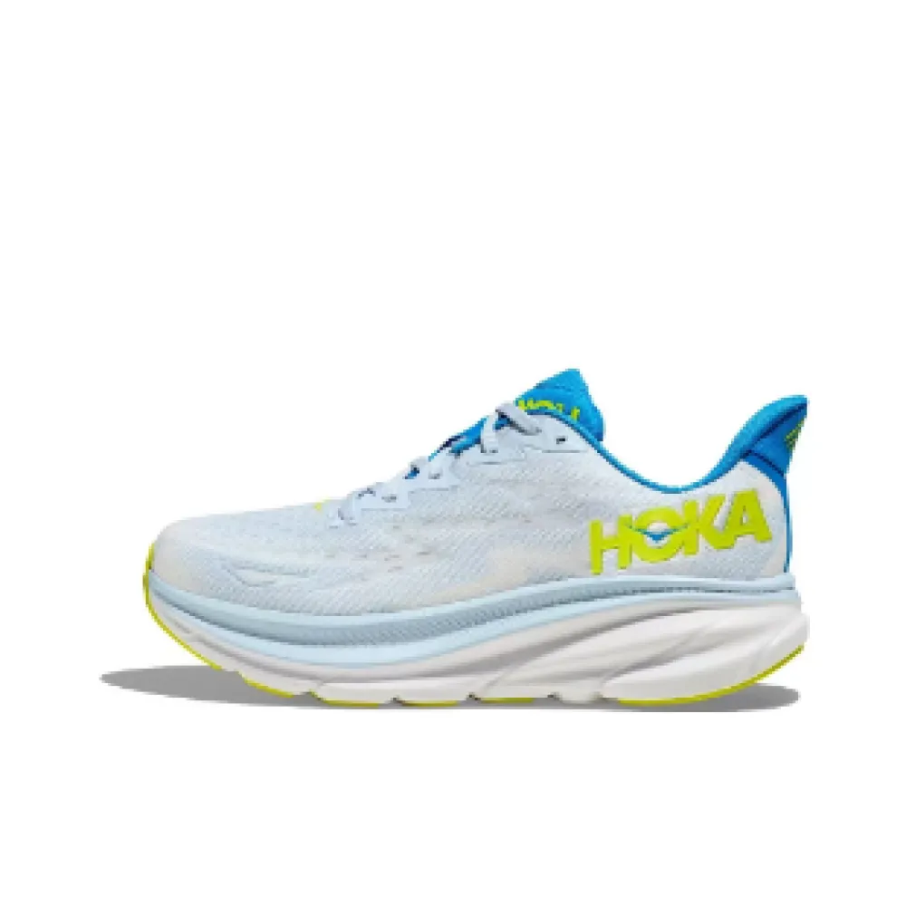 hoka one one clifton 9 ice water evening primrose 1127895-iwep