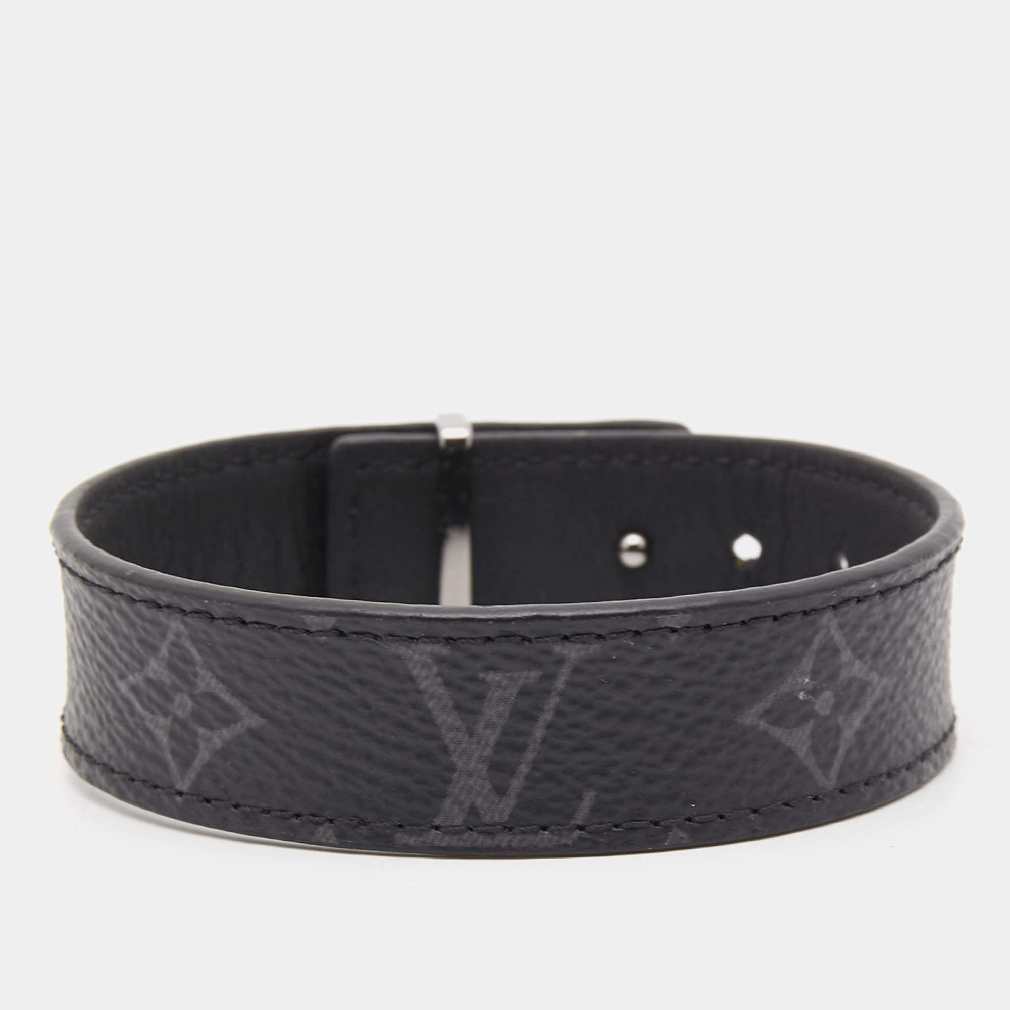 [Add One] Louis Vuitton Monogram Eclipse LV Slim Bracelet CK0828 