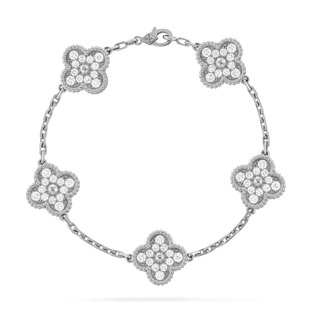 [add one] van cleef & arpels vintage alhambra bracelet 5 motifs ck082801