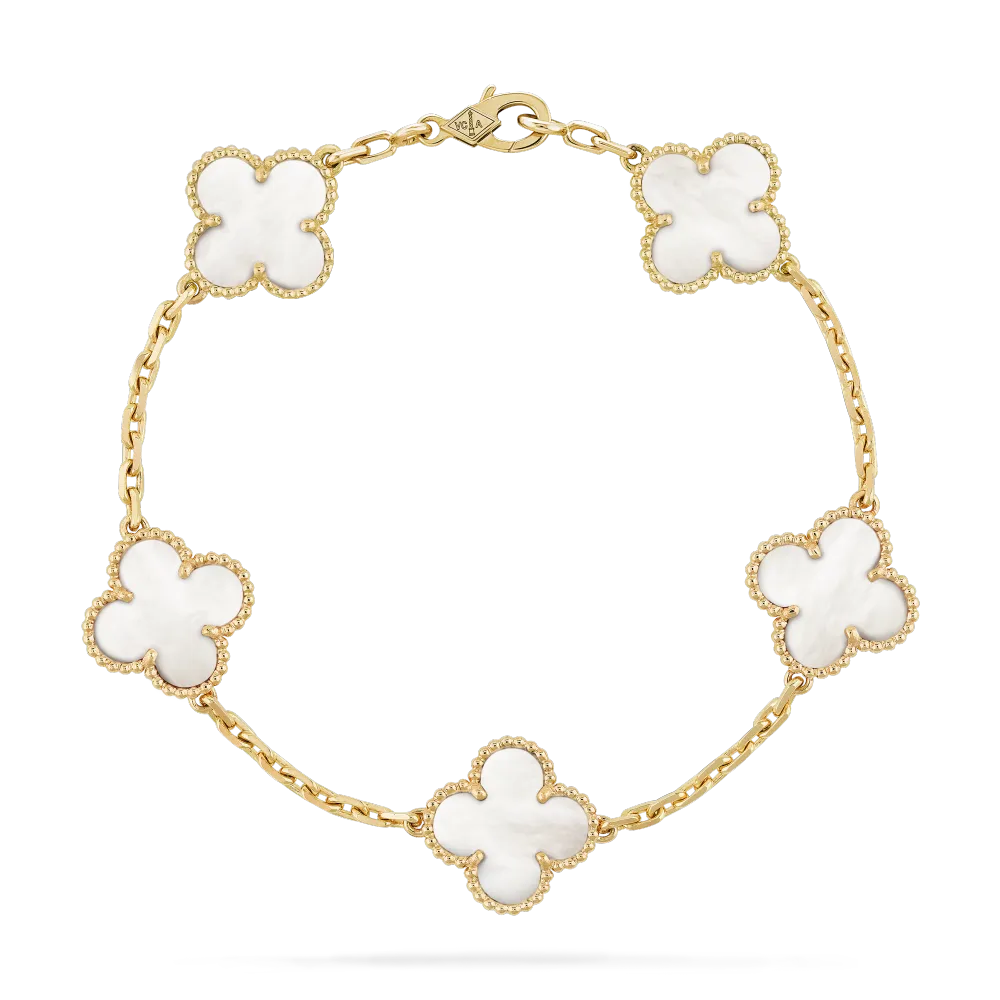 [add one] van cleef & arpels vintage alhambra bracelet 5 motifs ck082802