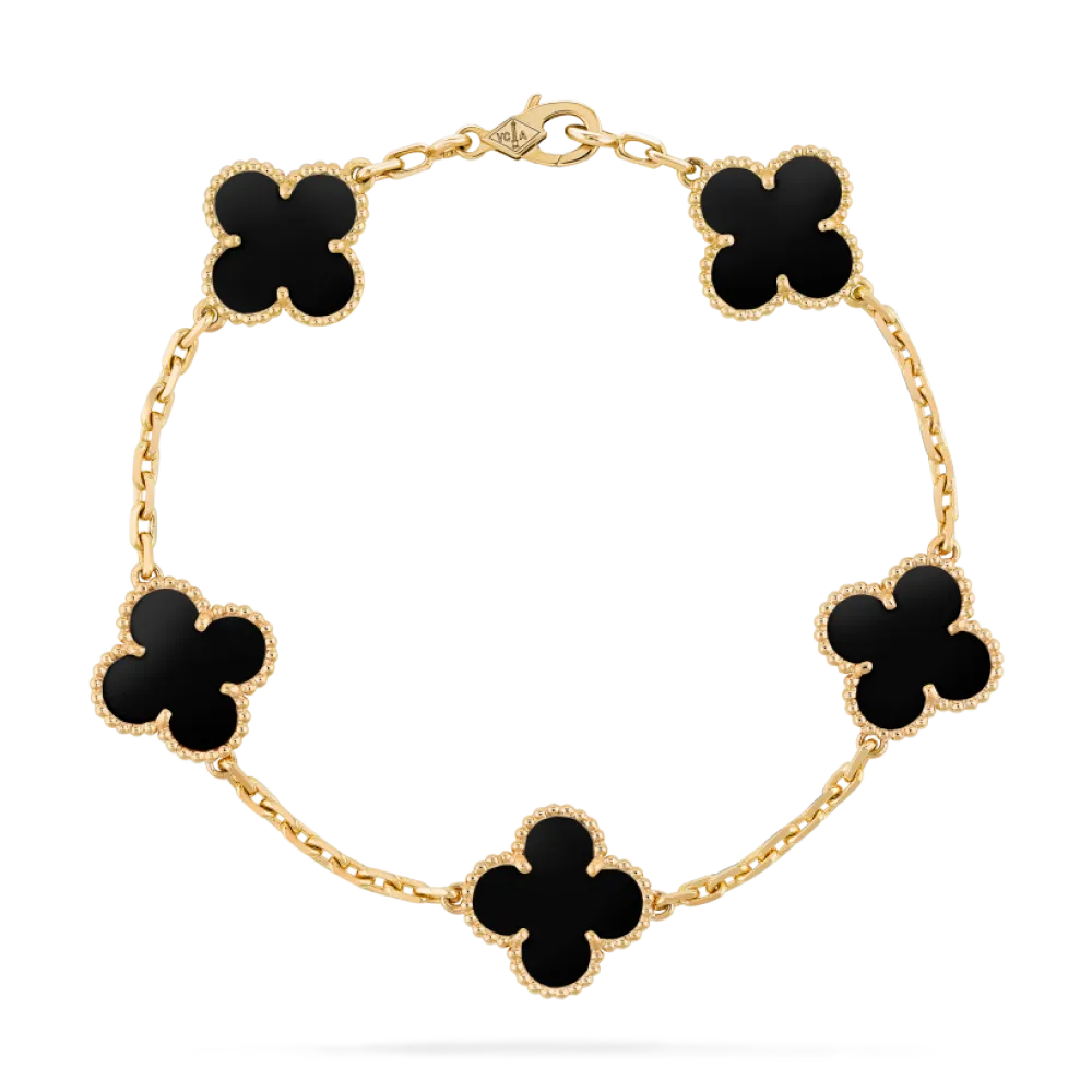 [add one] van cleef & arpels vintage alhambra bracelet 5 motifs vcara41300 ck082804