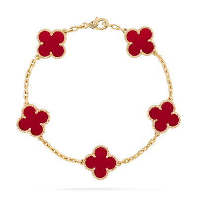 [Add One] Van Cleef & Arpels Vintage Alhambra Bracelet 5 Motifs VCARD35500 CK082805 01