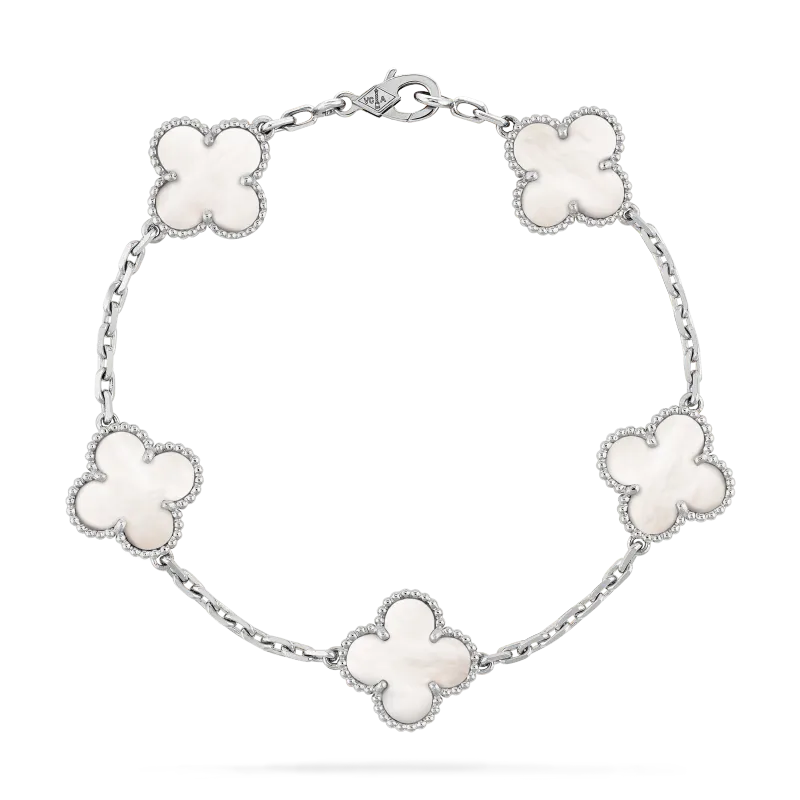 [Add One] Van Cleef & Arpels Vintage Alhambra Bracelet 5 Motifs VCARF48400 CK082812
