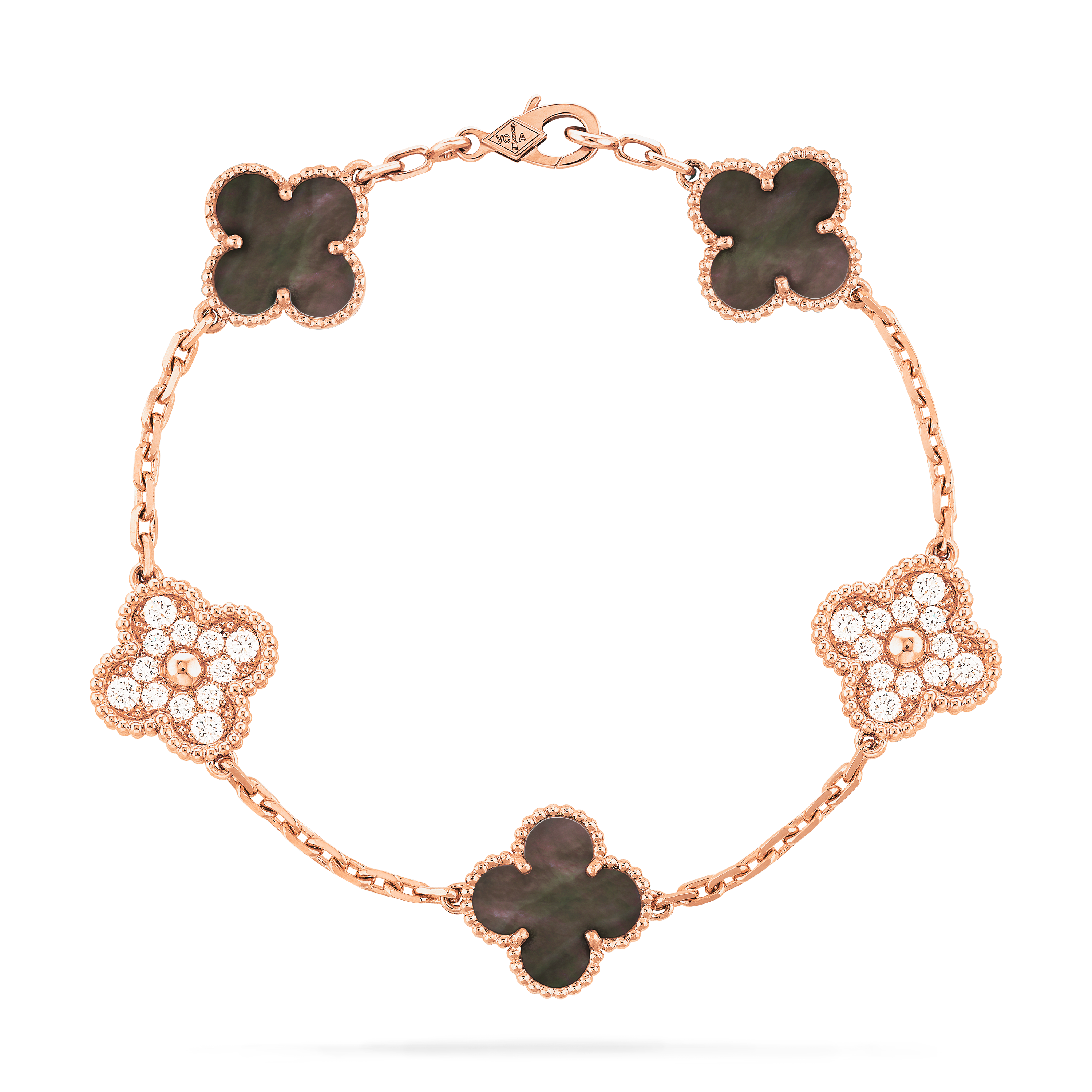 [Add One] Van Cleef & Arpels Vintage Alhambra Bracelet 5 Motifs VCARP2R100 CK082803