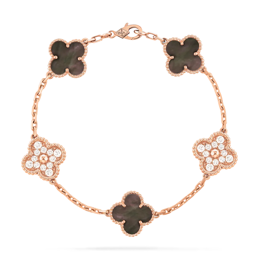 [add one] van cleef & arpels vintage alhambra bracelet 5 motifs vcarp2r100 ck082803