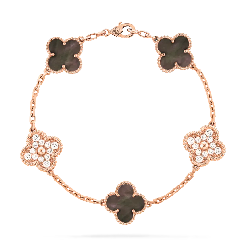 [add one] van cleef & arpels vintage alhambra bracelet 5 motifs vcarl80900 ck082809