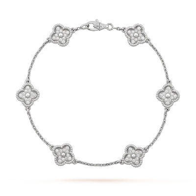 [Add One] Van Cleef & Arpels Sweet Alhambra Bracelet 6 Motifs VCARO85700 CK082810 01
