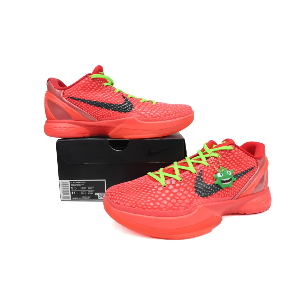 nike kobe 6 proto reverse grinch fv4921-600