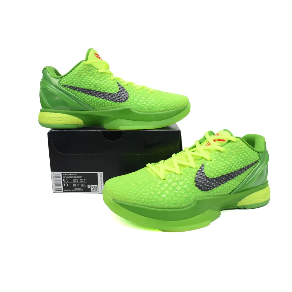 nike kobe 6 protro grinch (2020) cw2190-300