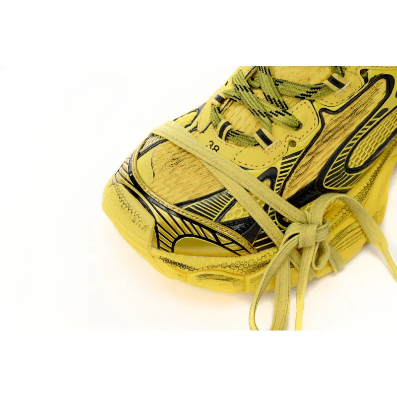 Balenciaga 3XL Sneaker Black Yellow 734734 W3XL2 7010