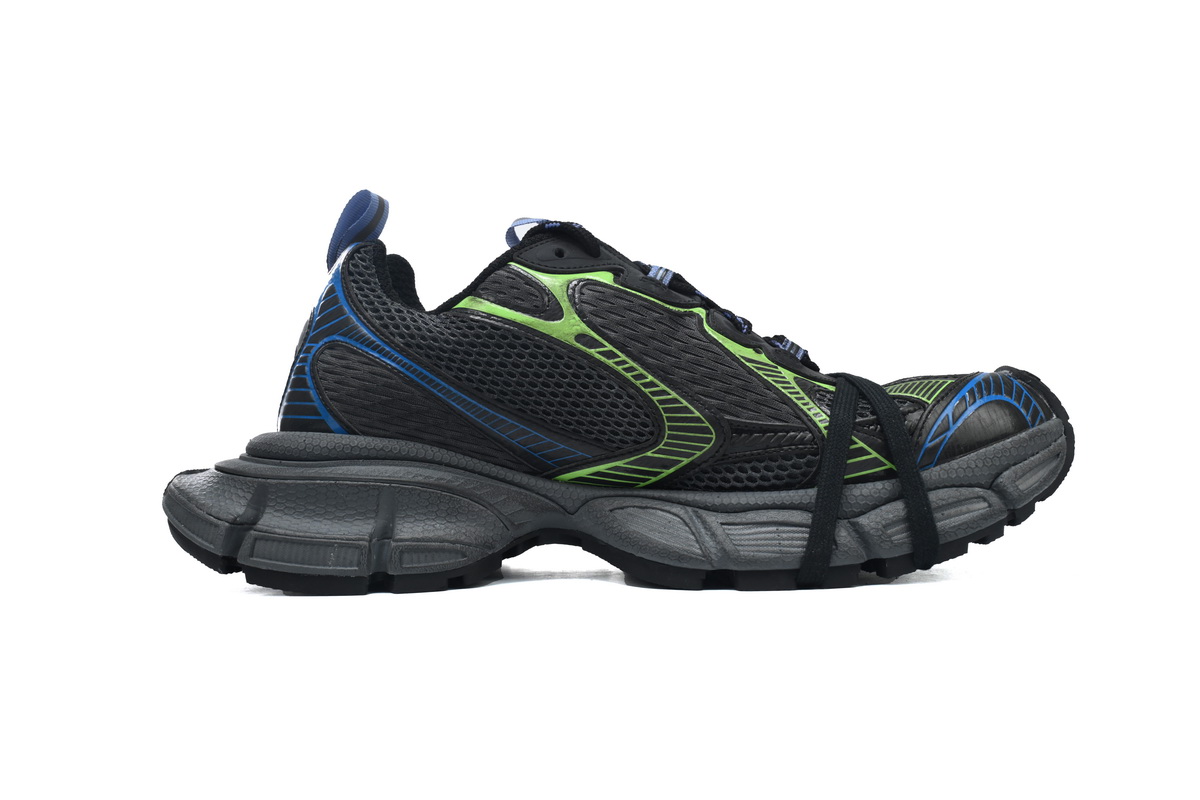 Balenciaga 3XL Sneaker In Dark Green/Black/Blue/Green 734734 W3XL5 1143