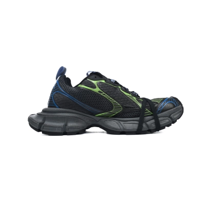 Balenciaga 3XL Sneaker In Dark Green/Black/Blue/Green 734734 W3XL5 1143 02