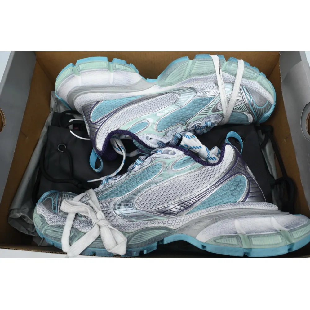 Balenciaga 3XL Sneaker White Silver Blue 734731 W3XL5 4095 