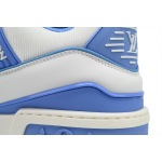 Louis Vuitton LV Trainer Maxi Sneaker White Blue CK24071302