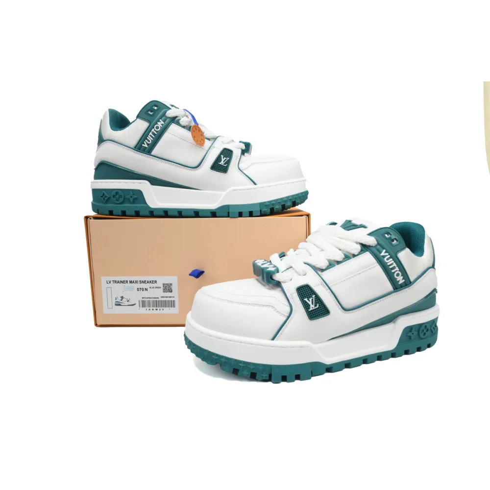 Louis Vuitton LV Trainer Maxi Sneaker White Green CK24071301